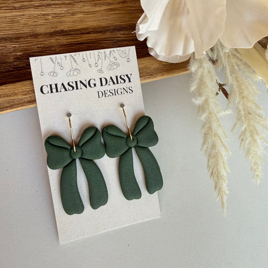 Sweater Bows | Evergreen